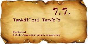 Tankóczi Teréz névjegykártya